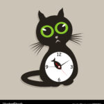 cat clock​