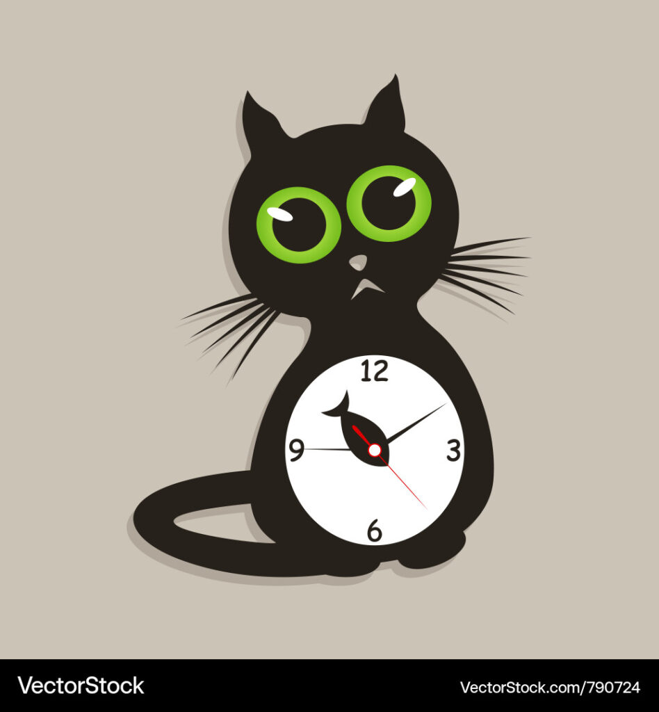cat clock​