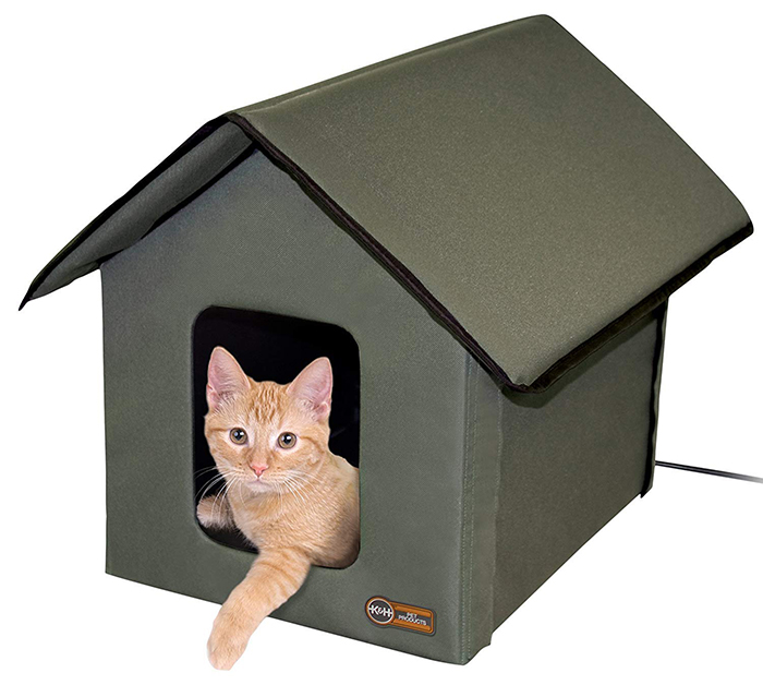 heated cat house
